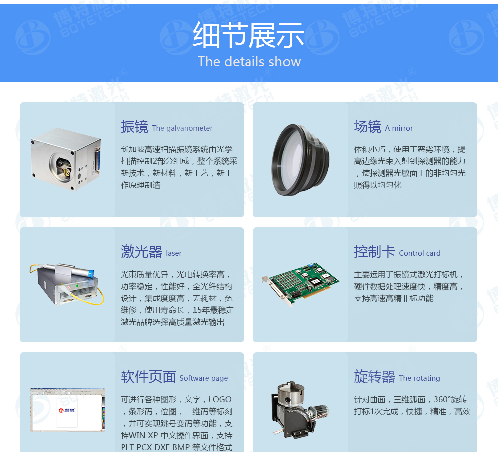 20W激光打標機配置